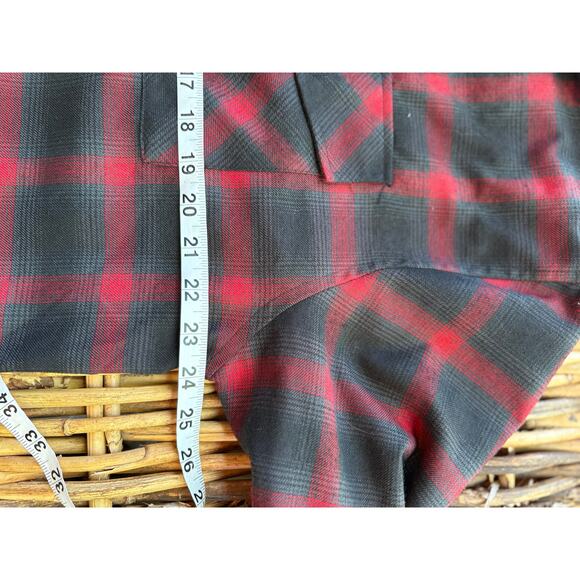Dixxon X Snap-On Limited Edition Men's  Red black Buffalo Plaid Flannel Large - Picture 9 of 12